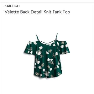 Kaileigh Knit Tank Top Cold Shoulder